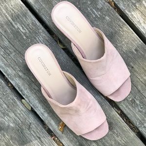 Covington Faux Suede Mules